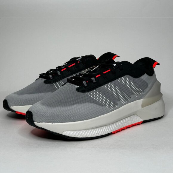 adidas Avryn Men's Trainer Sneaker (HP5969)  Core Black / Solar Red NEW - Picture 3 of 9